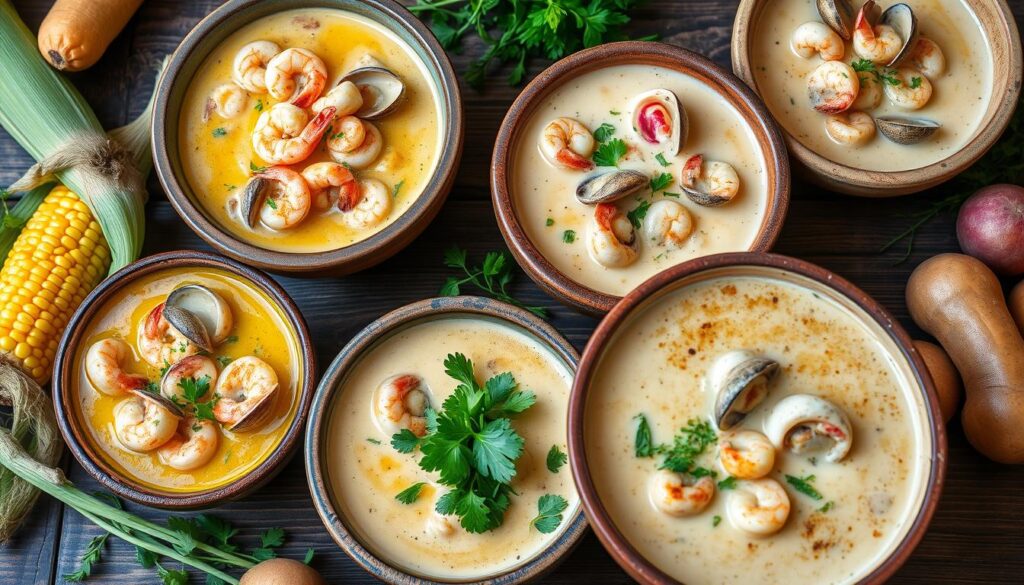 Seafood Chowder Varieties